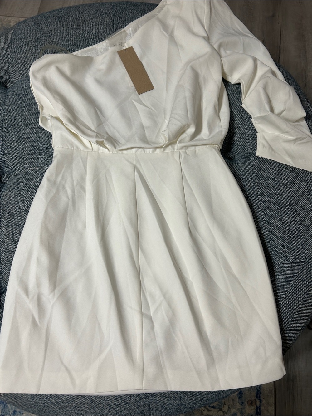 DO+BE Off-Shoulder Ivory Ruffle Cocktail Dress - Picture 6 of 7